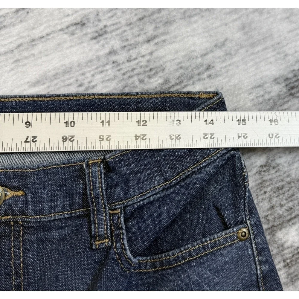 Lee Women's Legendary Flare‎ Leg Mid Rise Jeans Dark Wash Sz 10M Western Cowgirl